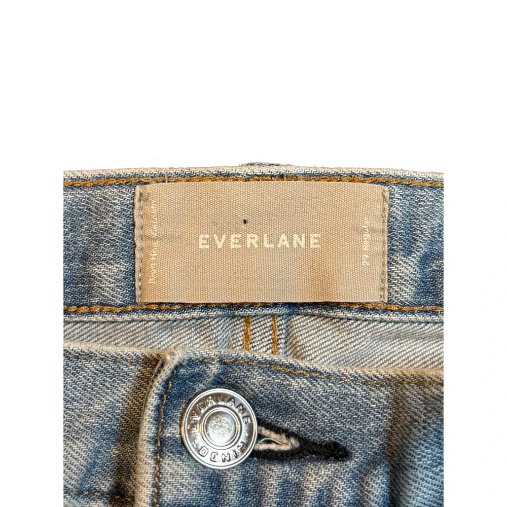 Everlane Boyfriend Jeans Womens 29 Regular Blue Denim‎ High Rise Slim Leg Casual